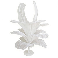 Décoration de table de banquet de mariage personnalisée en tissu plissé de luxe, ornée de fleurs, pour ameublement doux, vente en gros, haute qualité