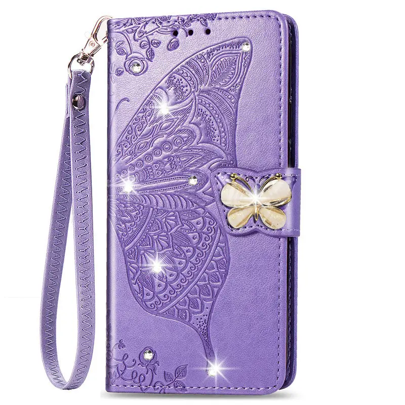 Customized Premium Luxury Real Card Slot 360 PU Leather Flip Bling Wallet Cell Phone Case For Nokia 2.3/7.2/6.2