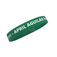 Bracelet en silicone sport tendance, logo personnalisé en creux avec couleur de remplissage, bracelet en silicone pas cher