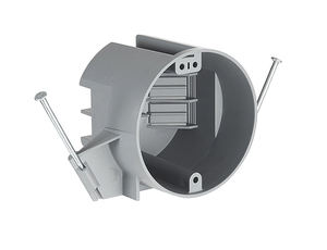 米国規格ETL 1ギャングPVC丸型天井電気ボックス18立方インチ新規工事用ジャンクションボックス（固定釘付き）エンクロージャボックスコンセントボックス - Product Image 2