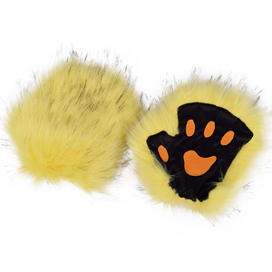 Guantes de Pata de Lobo de Piel Sintética sin Dedos, Mitones Cálidos de Invierno para Cosplay, Halloween, Fiestas y Accesorios de Disfraces - ¡Venta Caliente de Fábrica! - Product Image 3