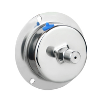 Manomètre 304SS de 2.5 pouces Manomètres à montage arrière axial de 2.5% précision avec bord à bride