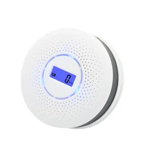 2 trong 1 khói Carbon Monoxide Combo Detector co Gas báo động khói cảm biến