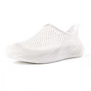 Chaussures aquatiques unisexes blanches imprimées en 3D, respirantes, évidées, séchage rapide, légères, antidérapantes pour la plage et la piscine (type sabots) - Product Image 2
