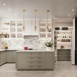 Gabinete de <span class=keywords><strong>Cocina</strong></span> Moderno Sofeyia con Diseño Shaker, Tablero de Partículas, con Despensa Integrada para Desarrolladores, Constructores y Diseñadores - Product Image 1