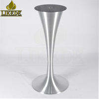 Base de table en alliage d'aluminium brossé pour table de bar/café/bistro/extérieur/intérieur/bière/réception/négociation