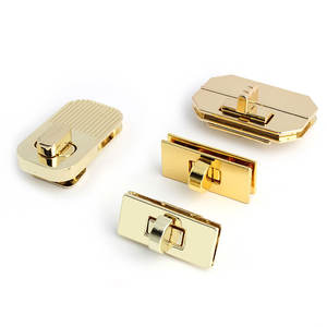 Çanta büküm kilit donanım bronz dantel çanta dönüş kilit kravat aşağı toka büküm kilit mat siyah Diy çanta kilit düz Metal kilit - Product Image 5