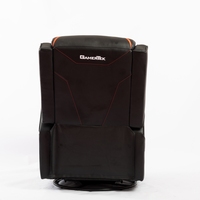 Fauteuil de jeu inclinable en cuir PU noir pivotant personnalisé en usine canapé de joueur simple