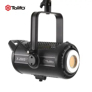 Tolifo X-200S LITE COB LED siang hari 5600K CRI97 kontrol aplikasi terus-menerus pencahayaan Video untuk Studio Video fotografi Film TV