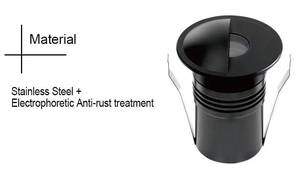 Mini Stair Step Application Remote Control Stainless Steel 316L RGBW RGB LED Inner <b>Circle</b> <b>Light</b> - Product Image 3