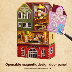 Construisez votre mini-monde : Kits de maisons de poupées modulaires en bois à monter soi-même, ensembles de modélisme <span class=keywords><strong>créatifs</strong></span> pour <span class=keywords><strong>adultes</strong></span> et enfants - Décoration d'intérieur de collection - Product Image 3