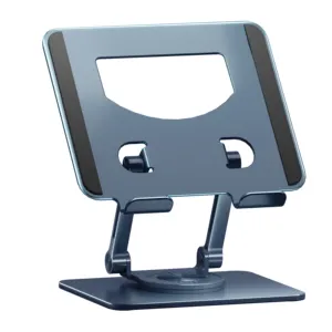 Ergonomik rotasyon taşınabilir katlanabilir ayarlanabilir 360 dönen alüminyum masaüstü tutucu tablet pc standı