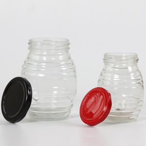 Frascos de Vidrio Transparente para Miel al por Mayor, Personalizados, de 100ml, 250ml, 500ml y 1000ml con Tapas de Rosca, Frascos Redondos de Vidrio para Mermelada - Product Image 2