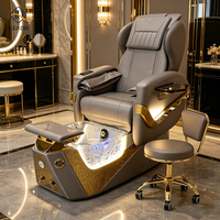 2025 luxe européen tactile manucure main Massage pédicure Spa chaise Massage pied Spa pédicure chaise pour salon de manucure avec repose-pieds