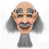 Masque d'horreur en latex pour Halloween 2026, masque effrayant pour cosplay, décorations de fête de Noël et festivals de mascarade