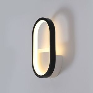 Modern LED <b>Wall</b> <b>Light</b> E26 Touch Control <b>Dimmable</b> Ra90 Black Shade Aluminum Body for Bedroom Villa Attic Corridor - Product Image 3