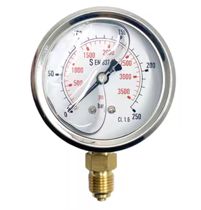 헝잔 2025 Y63 디지털 수경 압력계 63mm 후면 장착 산업용 오일 압력 게이지 - Product Image 3