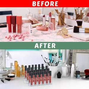 Organisateur de Rouge à Lèvres en Acrylique Très Vendu, Support à Rouge à Lèvres, Organisateur de Brillant à Lèvres, Présentoir de Rangement Cosmétique, Boîte de Rangement pour Rouge à Lèvres - Product Image 4