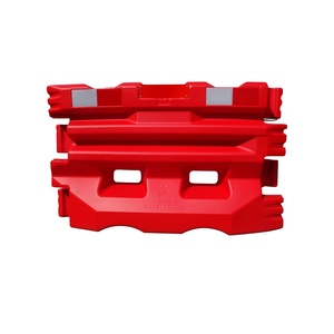 Prix usine – Borne de circulation routière en PEHD rouge remplie d'eau, norme T2, résistante aux impacts, prismatique haute intensité, IP65 - Product Image 4