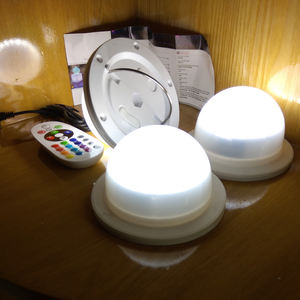 10 pièces livraison gratuite rapide Super lumineux RGB Rechargeable sans fil à piles Module d'éclairage LED pour voiture ou <span class=keywords><strong>lit</strong></span> - Product Image 3