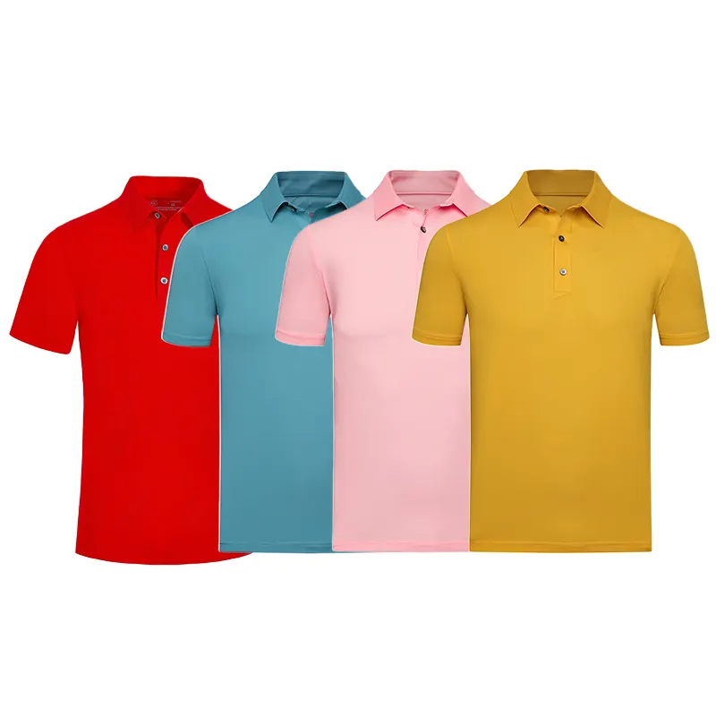 10% off Short Sleeve T-shirt Printing Blank Fabric Tshirts Polo Plain Men's Golf Embroidery Logo T Shirt For Man Polo