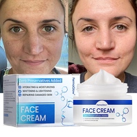 Crème hydratante pour le visage à base de peptides de Centella Asiatica fermentée, apaisant les rougeurs, unifiant le teint, réparant la barrière cutanée pour peaux sensibles