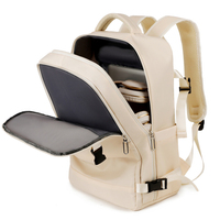 Nouveau sac à dos de couleur unie, grande capacité, rangement facile, sac multifonction pour ordinateur, sac d'étudiant, personnalisable
