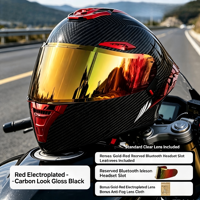 Casque de moto en fibre de carbone de haute qualité OEM/ODM, certifié DOT, à visière relevable, double visière, pour la sécurité en moto