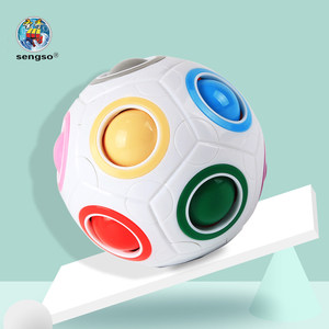 Sengso giocattoli di vendita calda arcobaleno palla cubo magico per bambini <span class=keywords><strong>Puzzle</strong></span> di magia - Product Image 4