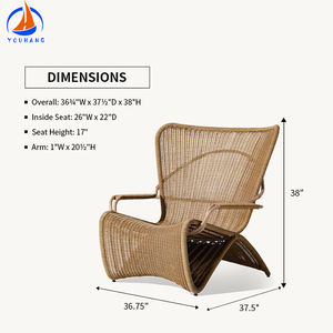 Foshan ensemble <span class=keywords><strong>de</strong></span> meubles <span class=keywords><strong>de</strong></span> patio d'extérieur <span class=keywords><strong>4</strong></span> pièces pour <span class=keywords><strong>balcon</strong></span> pour <span class=keywords><strong>4</strong></span> <span class=keywords><strong>personnes</strong></span> chaises <span class=keywords><strong>de</strong></span> jardin en rotin pour patio - Product Image 3