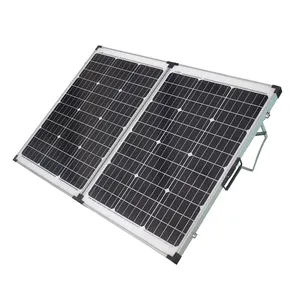 DIY أحادية 100w 200w الشمسية سيارة كهربائية أنظمة الطاقة الشمسية لوحة شمسية قابلة للطي حقيبة مجموعات كامل مجموعة الشمسية لوحة