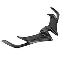 Aile avant aérodynamique en fibre de carbone, style carénage avant, compatible avec Yamaha R15 V3 2017-2020