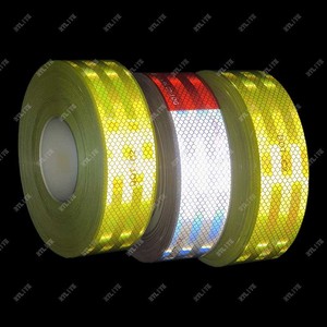 Sicurezza rosso e giallo freccia avvertenza riflettore vistosità nastro verde nero nastro riflettente - Product Image 4