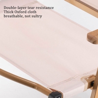 Fauteuil de loisirs d'extérieur Kermit avec coussin en coton - Chaise de plage moderne en acier inoxydable, portable et pliable pour la maison et l'atelier