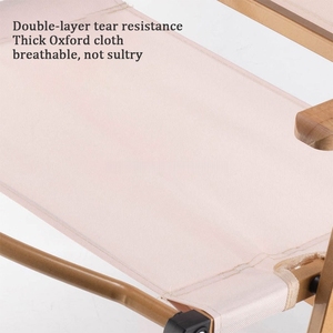 <span class=keywords><strong>Fauteuil</strong></span> de loisirs d'extérieur Kermit avec coussin en coton - Chaise de plage moderne en acier inoxydable, portable et pliable pour la maison et l'atelier - Product Image 5