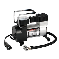 Mini DC 12V Electric Portable Car Tire Inflator Air Compressor Pump Plastic Material Tire Pressure Monitor 30L/MIN Air Flow for