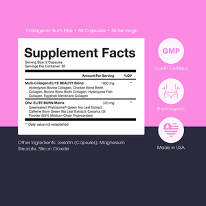 OEM Private Label Burn capsule <span class=keywords><strong>Elite</strong></span> estratto di tè verde Multi-collagene esclude le donne incinte che migliorano la bellezza bruciare i grassi - Product Image 4
