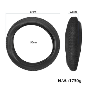 Pneu extérieur 24*4 A828 24x4 à haute adhérence pour vélo électrique avec motif de bande de roulement profond pour la mobilité électrique - Product Image 2