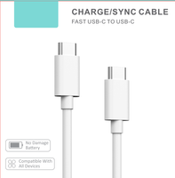 Câble de charge USB-C vers USB-C TPE 60W en gros, cordon rapide Type-C, longueur personnalisée, fabricant OEM pour téléphones portables et ordinateurs portables