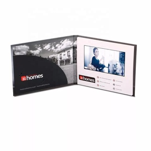 Sản phẩm khuyến mại Thương hiệu tiếp thị video kỹ thuật số sách Màn hình <span class=keywords><strong>LCD</strong></span> video thiệp chúc mừng video Brochure cho quảng cáo - Product Image 3