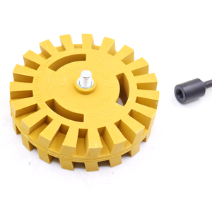 Kit de décapage d'autocollants pour <span class=keywords><strong>voiture</strong></span> avec roue à gomme de 4 pouces et adaptateur pour perceuse électrique, décolle les autocollants en quelques minutes, kit d'outils pour roue à gomme - Product Image 6