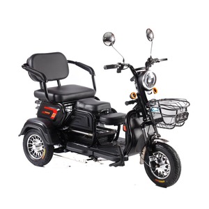 New Adult Electric Tricycle Household Leisure Small 3 Wheels Elderly Walking to <strong>Pick</strong> up Children Electric <strong>Bike</strong> Three People - Product Image 2