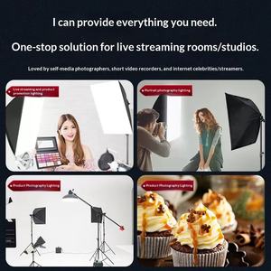 Kit d'éclairage photo : Softbox, ampoule LED, supports de fond de studio, équipement de prise de vue - Product Image 4