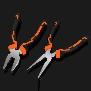 Wholesale Cr-V Steel Hand Pliers 6/8"Linesman Pliers Needle <b>Nose</b> Pliers Diagonal Cut Pliers Multi Purpose Electrician Pliers Kit - Product Image 6