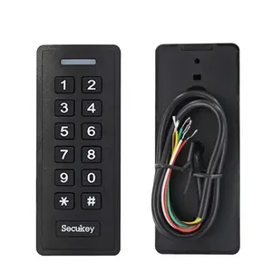 Secukey Smart Standalone Rfid Card Reader Plastic Proximity Keypad Reader Waterproof Biometric Access Control System