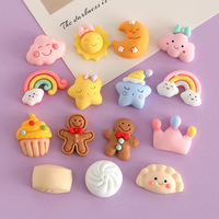 Simulation de Bonbons Jouet DIY Résine Bijoux Accessoires Pain Vapeur Couronne Gingerbread Man Phone Case Acrylique Plastic Lucite Beads