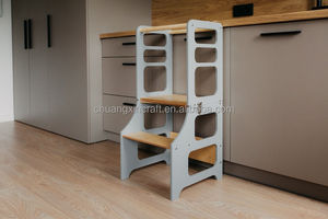 ชุดโต๊ะเก้าอี้เด็กแบบพับได้ 4-in-1 มอนเตสซอรี่ สำหรับเด็กวัยเตาะแตะ ปรับเปลี่ยนเป็นโต๊ะครัวได้ - Product Image 3