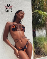 Maillot de bain personnalisé Maillot de bain deux pièces pour femme Maillot de bain tendance Vêtements de plage Bikini pour femme Bas Sxey
