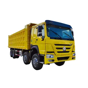 Sử dụng sinotruk HOWO 40 tấn 27 mét khối xe tải 8x4 371HP 375HP 380hp 12 bánh xe để bán