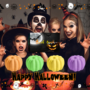 Bombas de Baño Personalizadas al por Mayor, Ecológicas, Veganas, con Forma de Calabaza de Halloween, con Aroma Relajante a Lavanda y Rosa, para Niños - Product Image 5